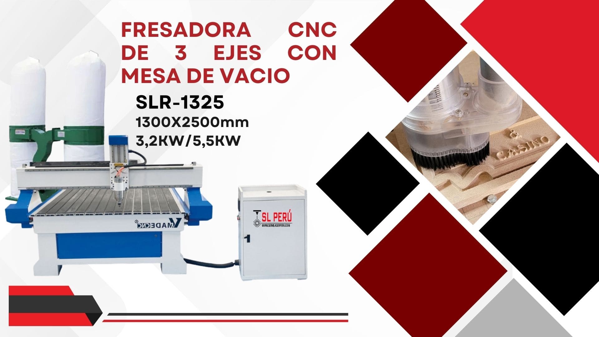 Router CNC Fresadora en Perú — SL Tecnología Perú