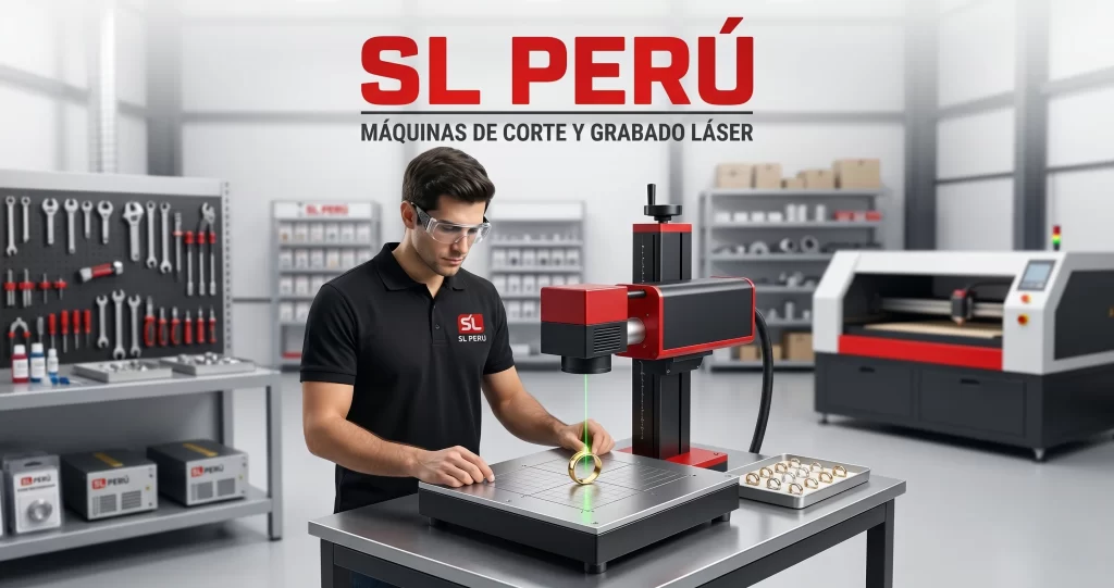Grabado láser de fibra en joyería de plata y oro Lima Perú