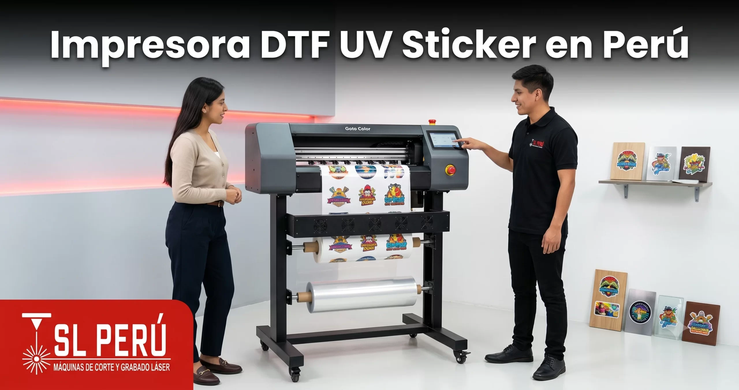 Impresora DTF UV sticker en Perú — SL Tecnología Perú
