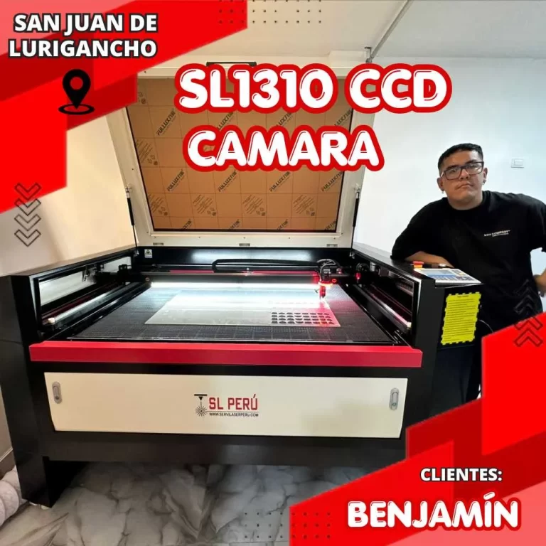 Cliente Benjamín con láser CO2 SL1310 CCD de SL Perú en San Juan de Lurigancho