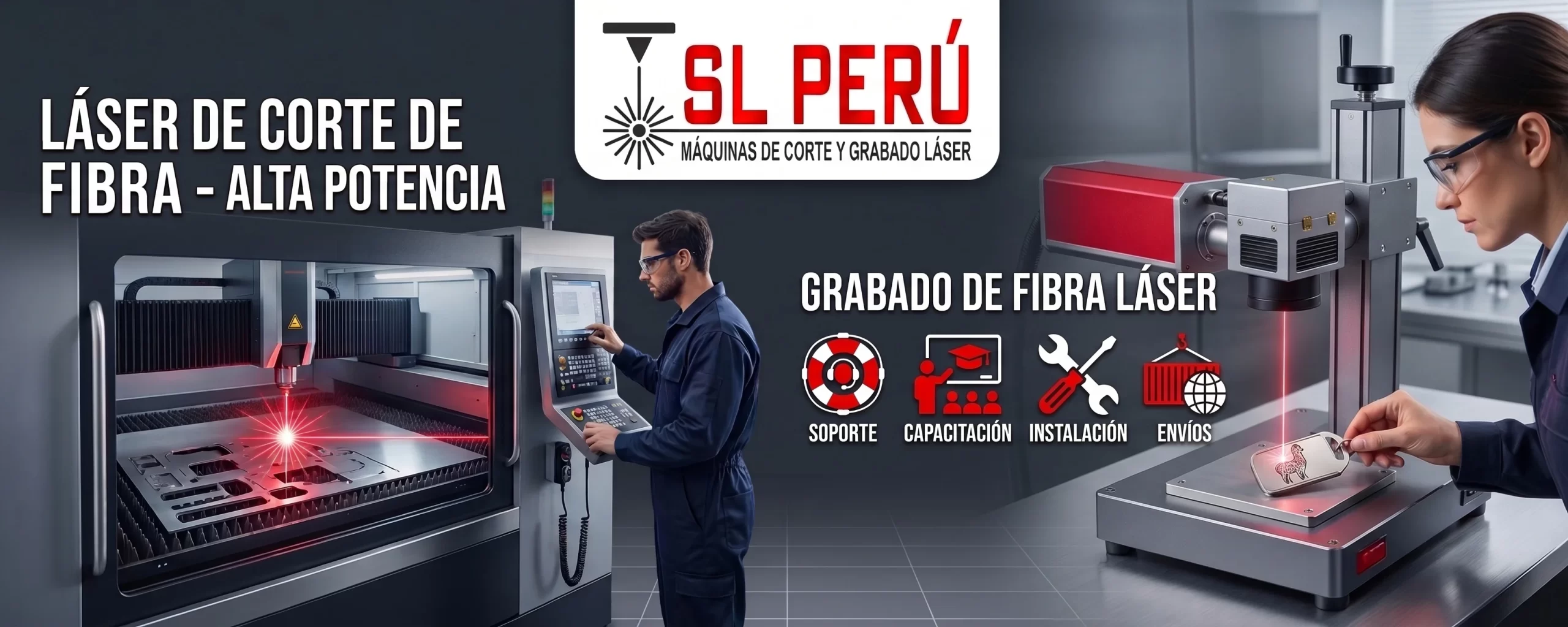 Máquinas láser de fibra para corte y grabado en Lima Perú — SL Tecnología Perú